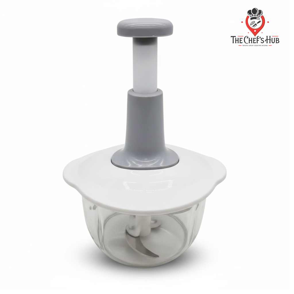 2 Litre Capacity Hand Press Food Chopper-Manual Vegetable Chopper