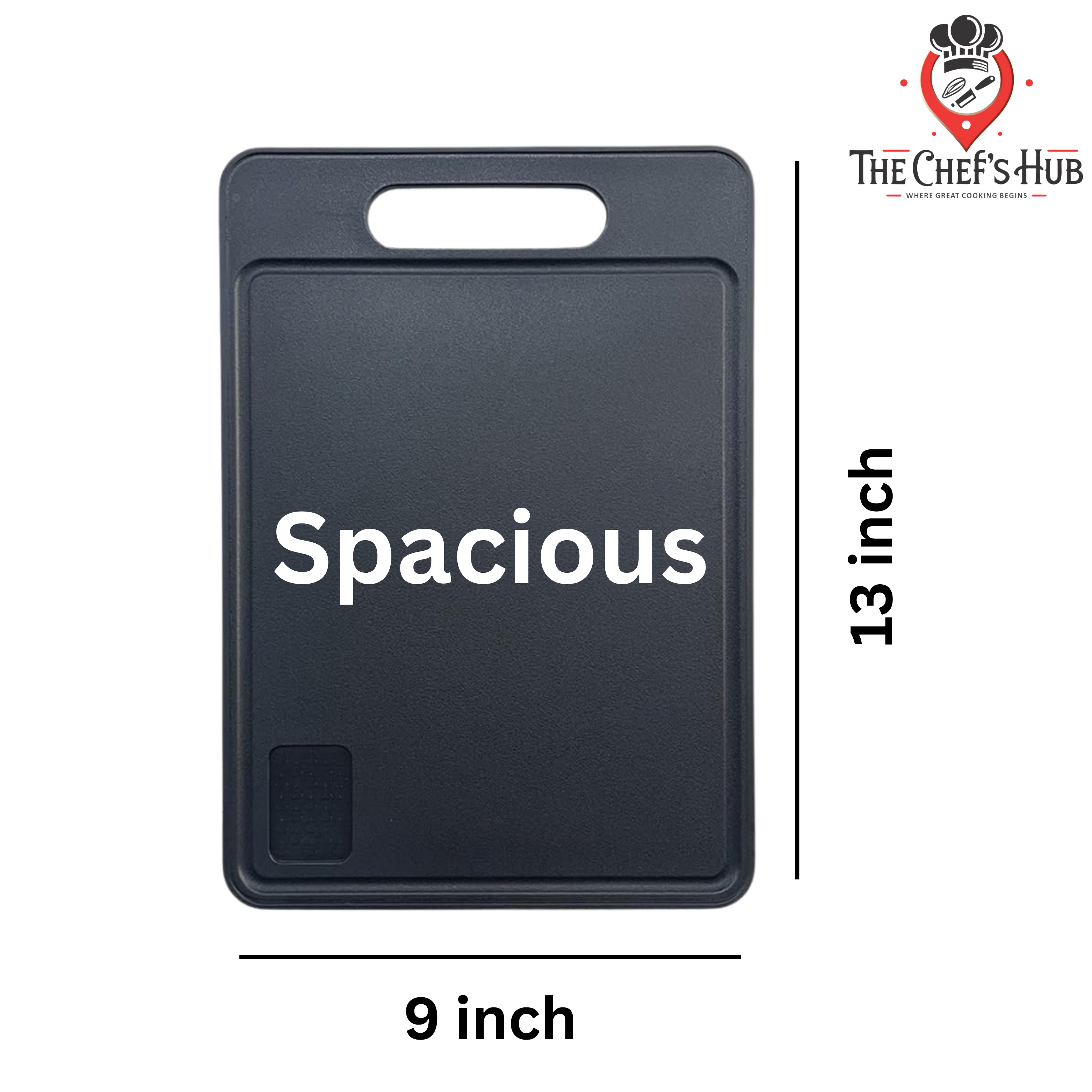 Buy Premium Black Multifunctional Cutting Board and Get 2 in 1 Knife & Peeler Free