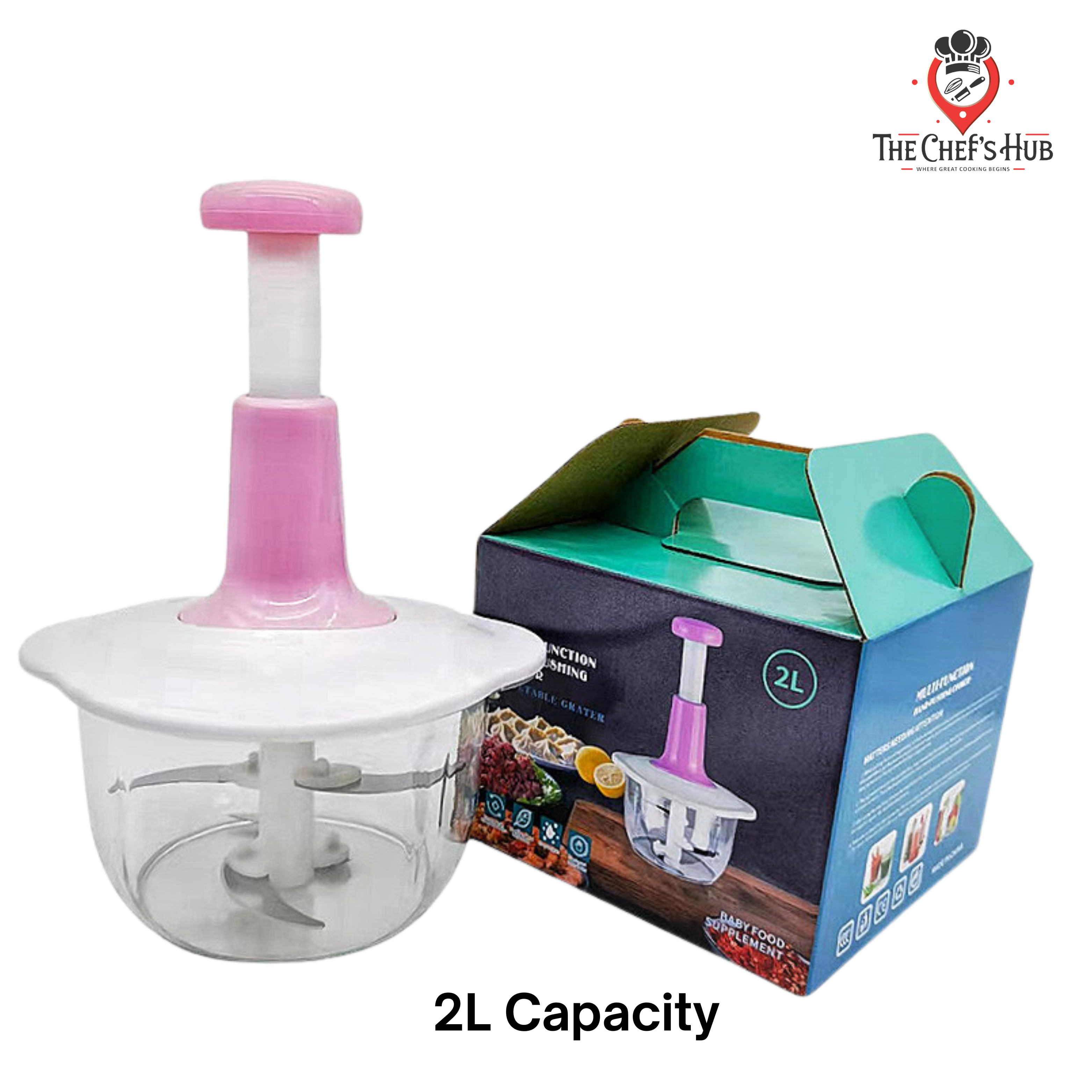 Ramzan Special Deal 2 Liter Hand Pusher Chopper + 2 In 1 Dumpling Maker in Just Rs: 1999/-