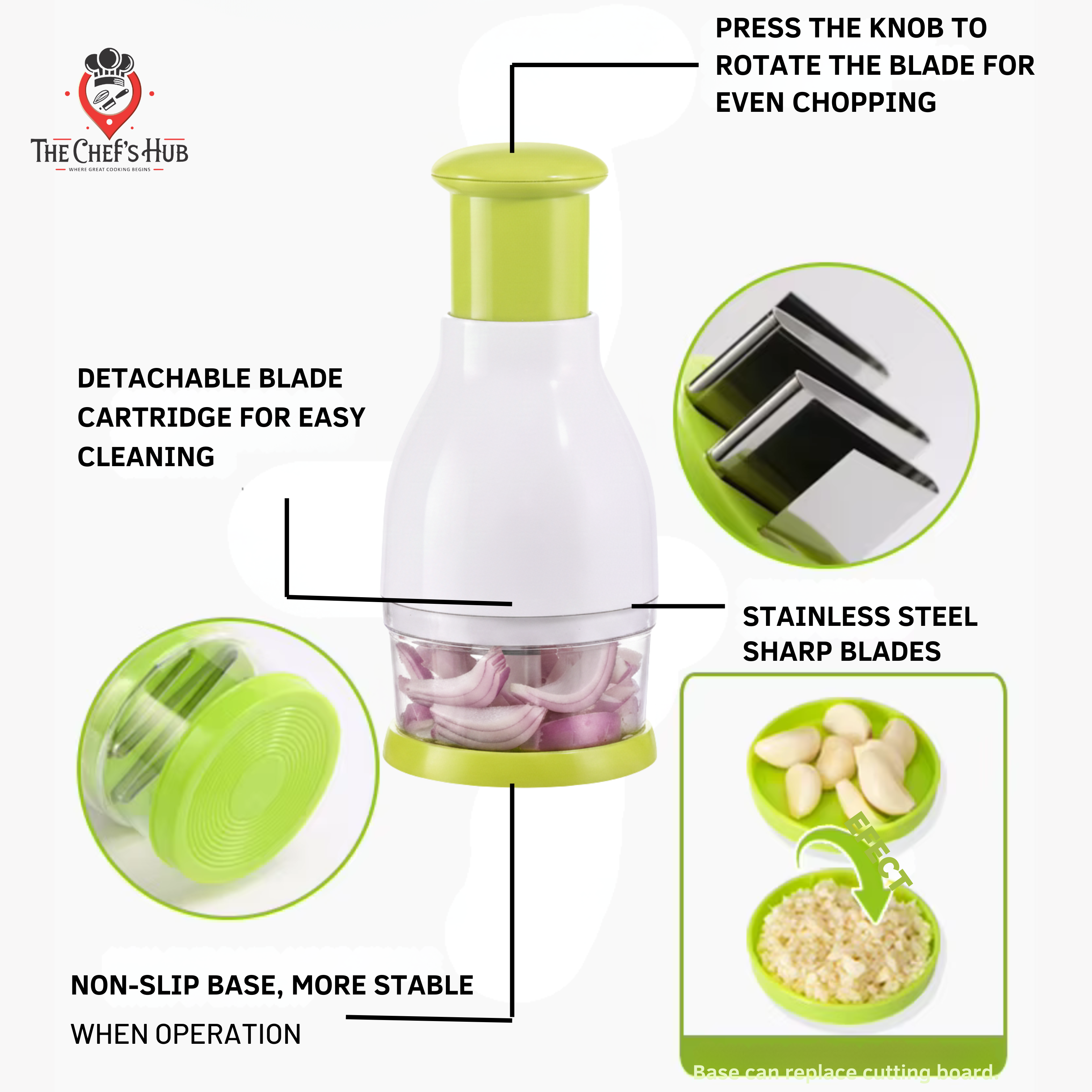 3 in 1 Super Kitchen Deal – Oil Spray Bottle, Garlic Chopper & Gold Serving Tongs