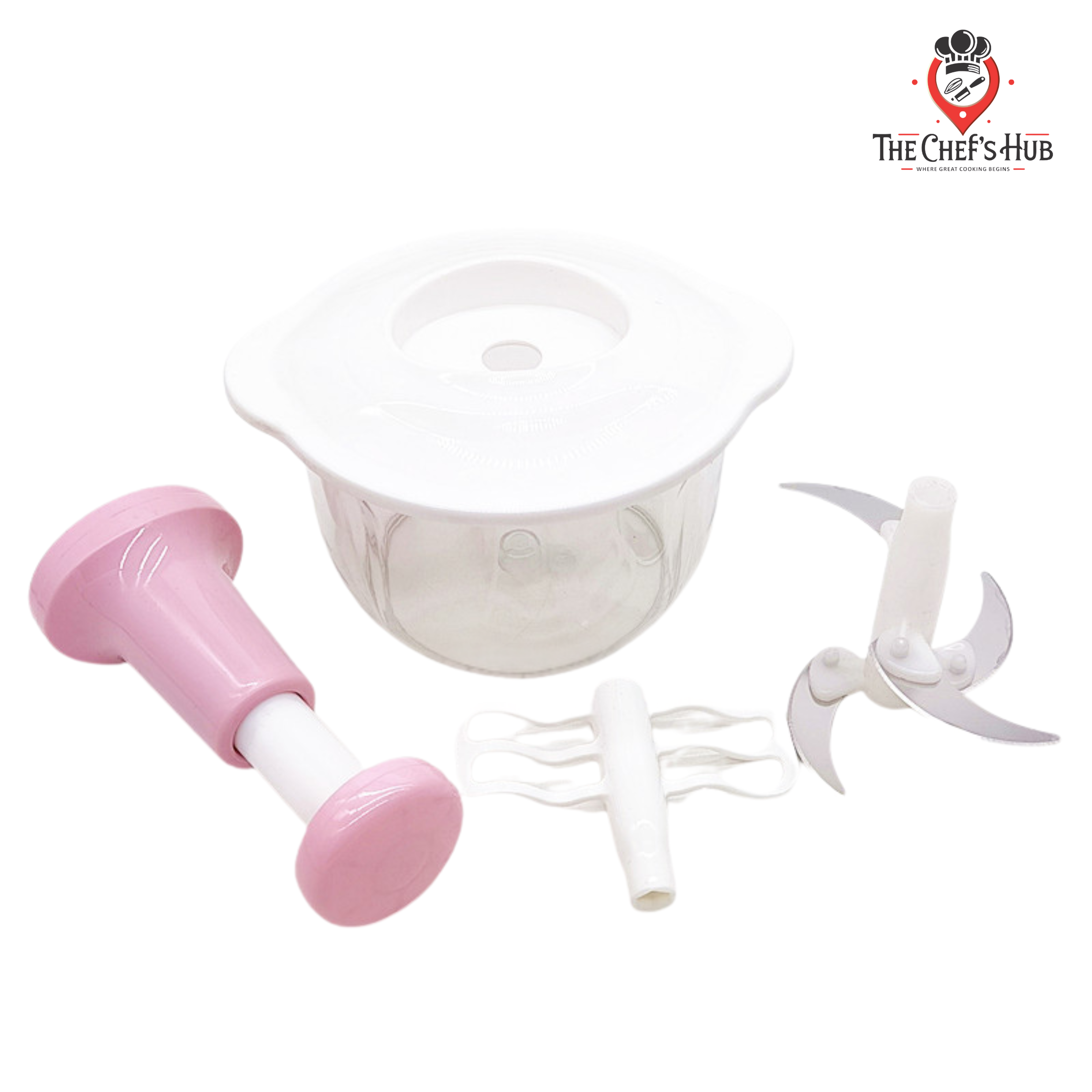 2 Litre Capacity Hand Press Food Chopper-Manual Vegetable Chopper