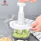 2 Litre Capacity Hand Press Food Chopper-Manual Vegetable Chopper